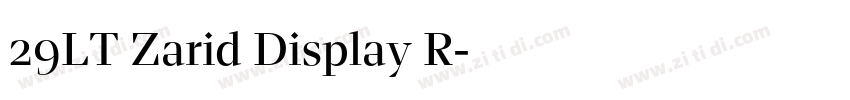 29LT Zarid Display R字体转换 29LT Zarid Display R字体转换